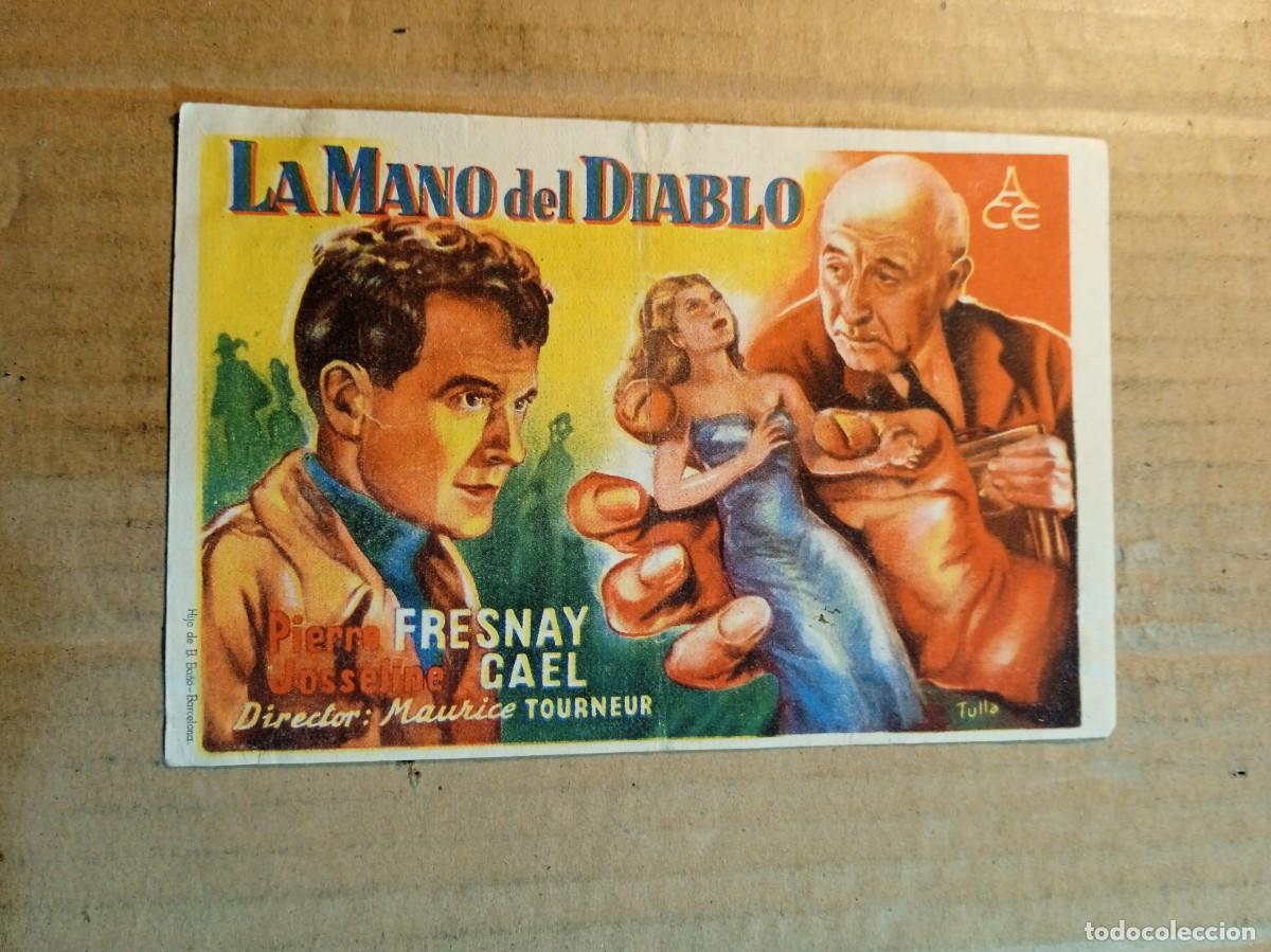 Cine: FOLLETO DE MANO CON PUBLICIDAD LA MANO DEL DIABLO