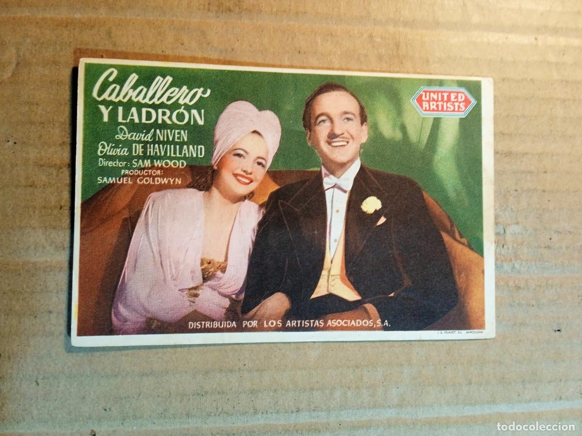 Cine: FOLLETO DE MANO CON PUBLICIDAD CABALLERO Y LADRON