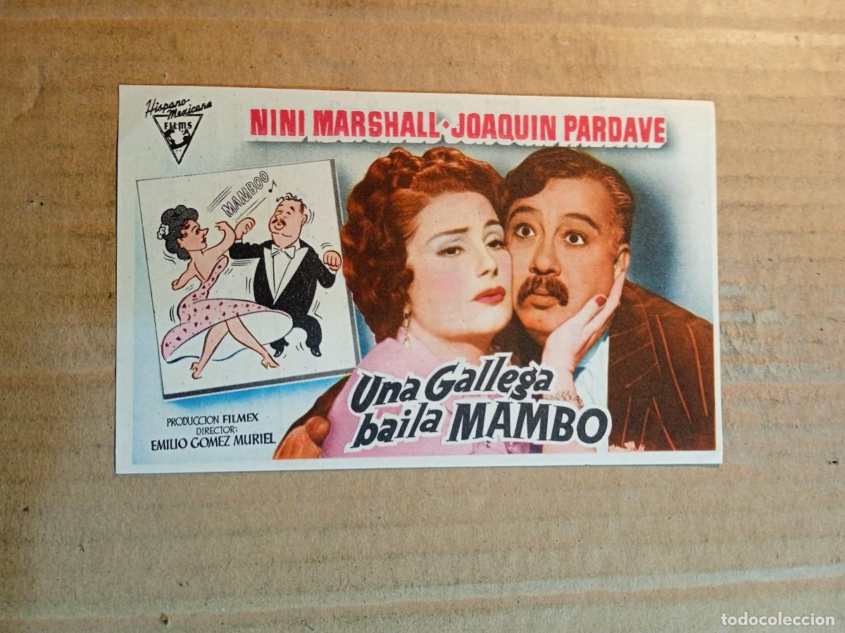 Cine: FOLLETO DE MANO CON PUBLICIDAD UNA GALLEGA BAILA MAMBO