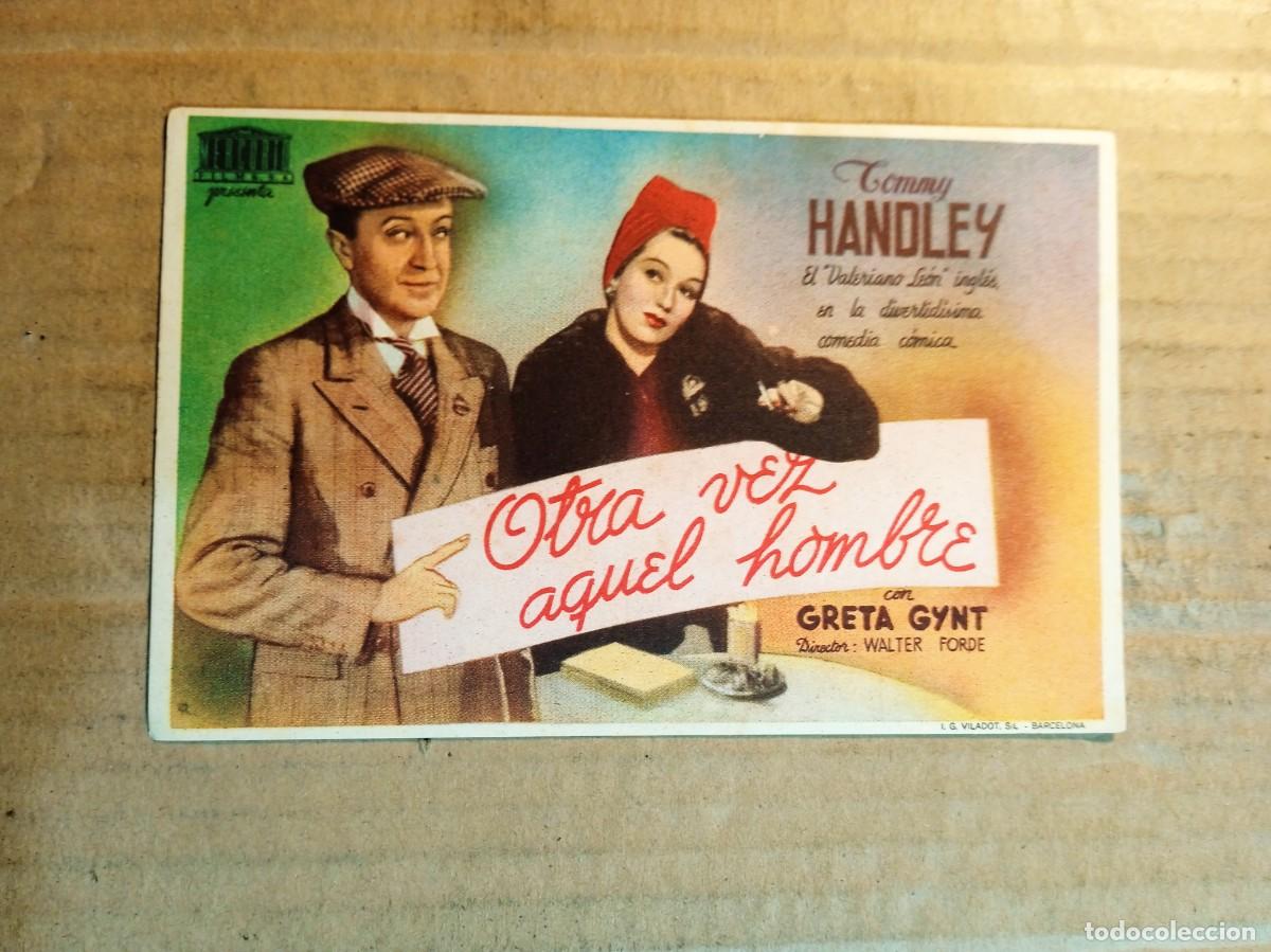 Cine: FOLLETO DE MANO CON PUBLICIDAD OTRA VEZ AQUEL HOMBRE