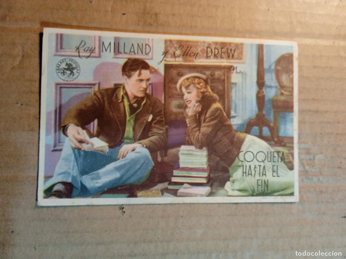 Cine: FOLLETO DE MANO CON PUBLICIDAD COQUETA HASTA EL FIN