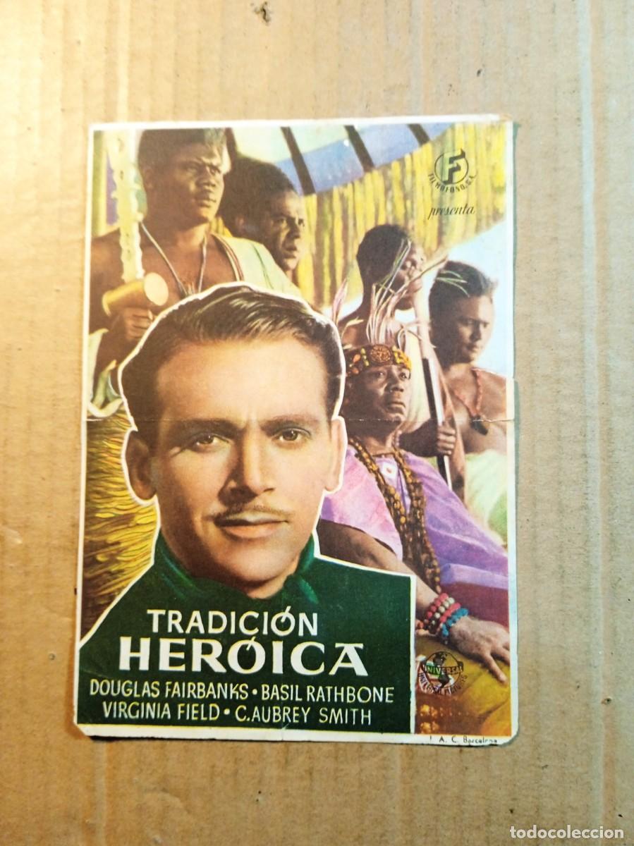 Cine: FOLLETO DE MANO CON PUBLICIDAD TRAICION HEROICA