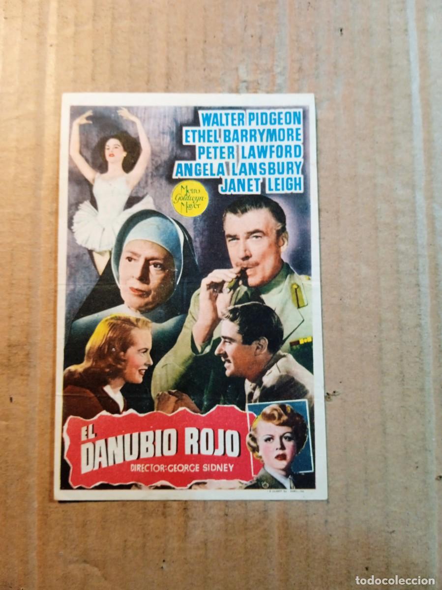 Cine: FOLLETO DE MANO CON PUBLICIDAD EL DANUVIO ROJO
