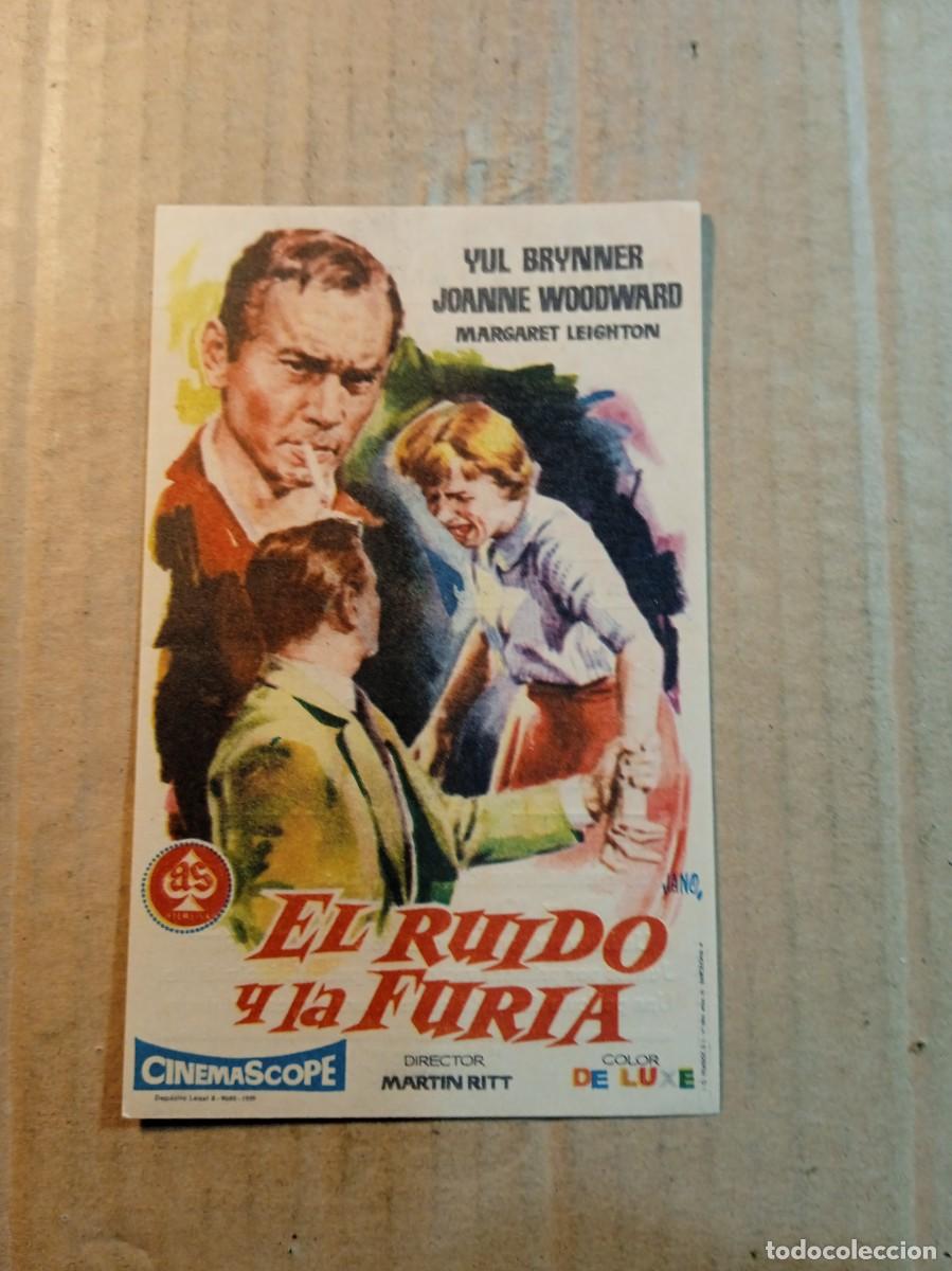  Flyers Publicitaires de films Anciens: FOLLETO DE MANO CON PUBLICIDAD EL RUIDO DE LA FURIA