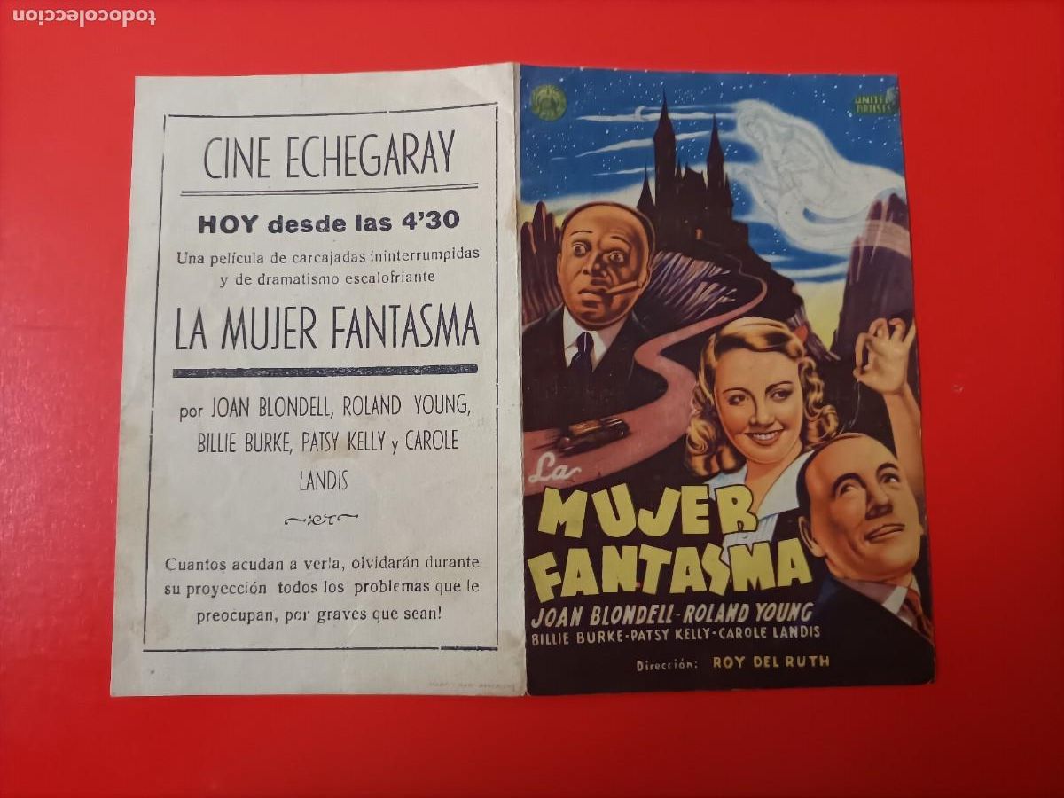 Cine: LA MUJER FANTASMA. JOAN BLONLL. C/P. CINE ECHEGARAY. ROBERT YOUNG. ES DOBLE.