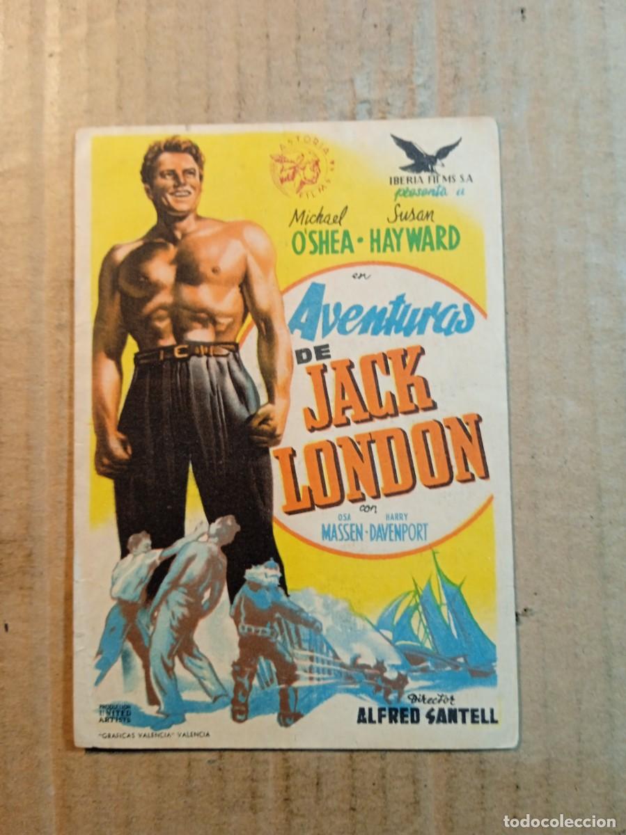 Cine: FOLLETO DE MANO CON PUBLICIDAD AVENTURAS DE JACK LONDON