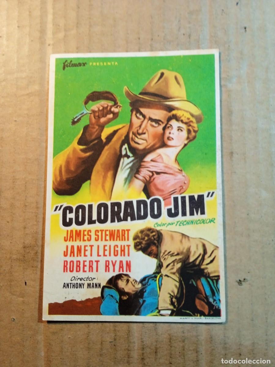 Cine: FOLLETO DE MANO CON PUBLICIDAD COLORADO JIM
