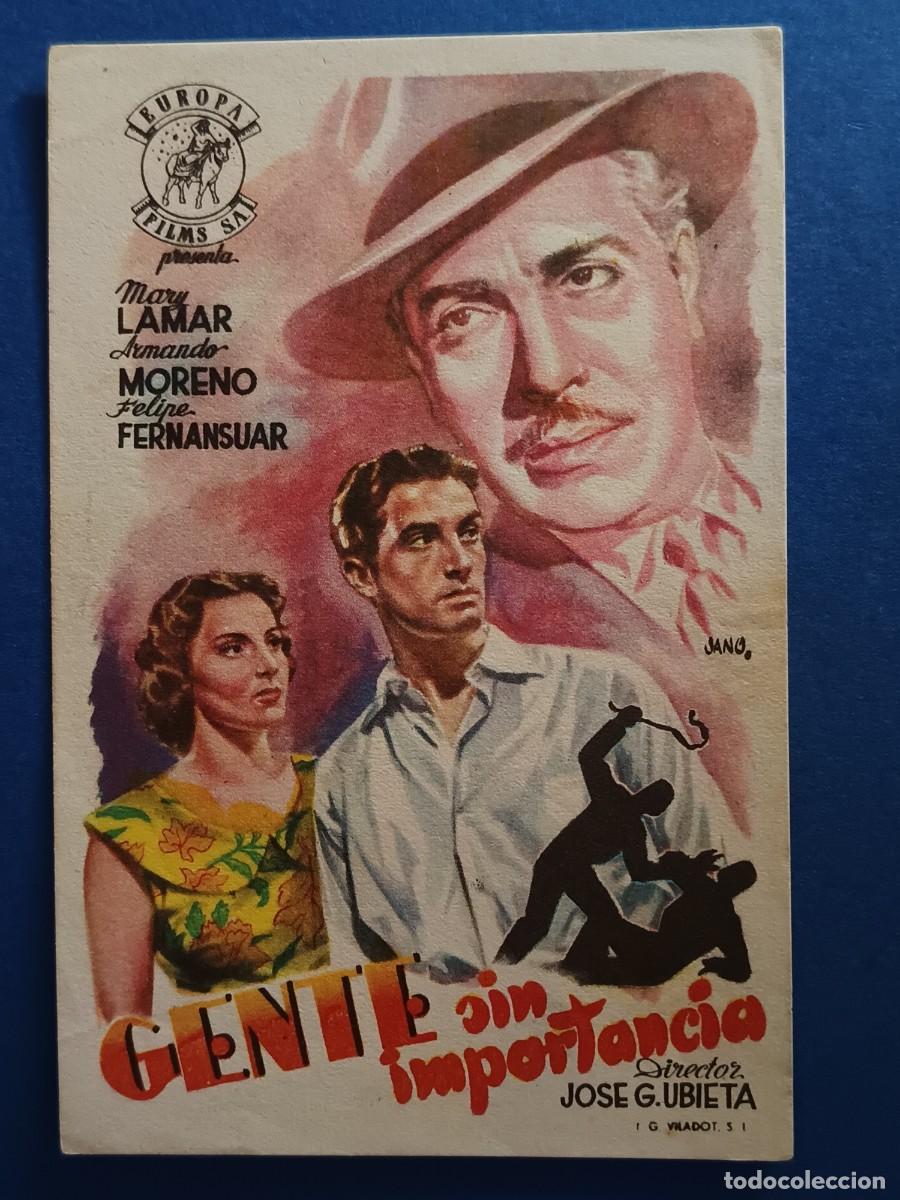 Cine: PROGRAMA DE CINE GENTE SIN IMPORTANCIA MARY LAMAR