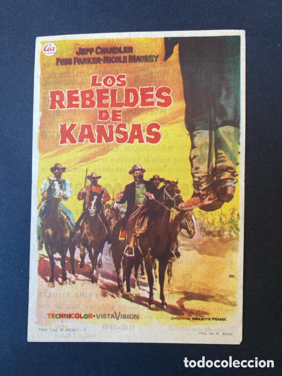 Cine: Programa de cine Los rebeldes de kansas