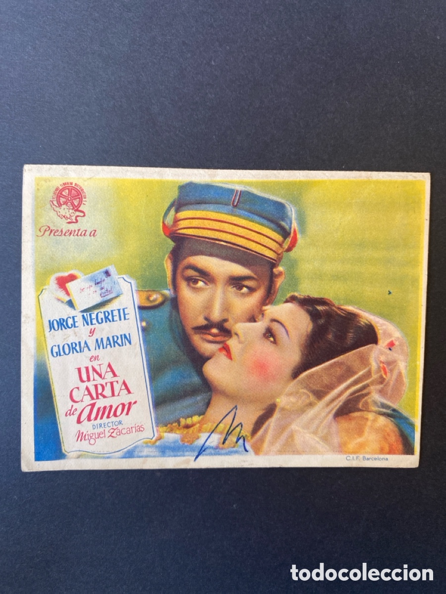 Cine: Programa de cine Una carta de amor