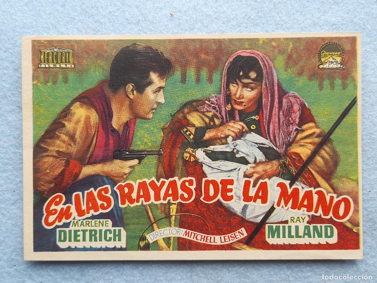 Kino: En las Rayas de la Mano. Marlene Dietrich, Ray Milland.