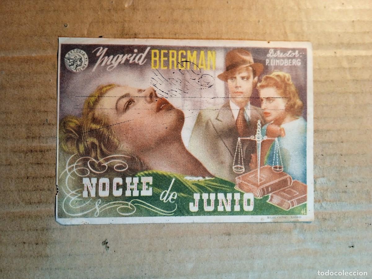 Folhetos de m&atilde;o de filmes antigos de cinema: FOLLETO DE MANO CON PUBLICIDAD MOCHE DE JUNIO