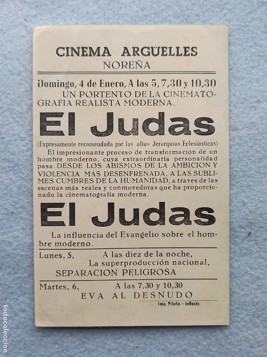 Cine: El Judas. Antonio Vilar. - Foto 2