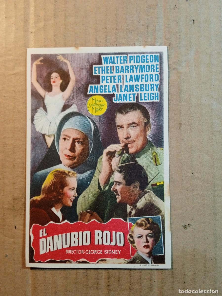 Folhetos de m&atilde;o de filmes antigos de cinema: FOLLETO DE MANO CON PUBLICIDAD EL DANUVIO ROJO