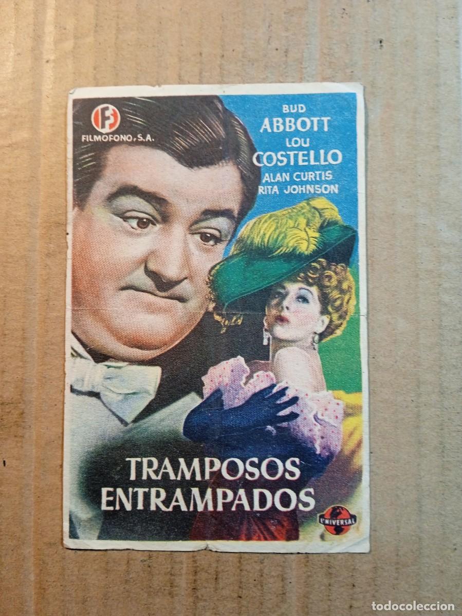 Cinema: FOLLETO DE MANO CON PUBLICIDAD TRAMPOSO ENTRAMPADOS