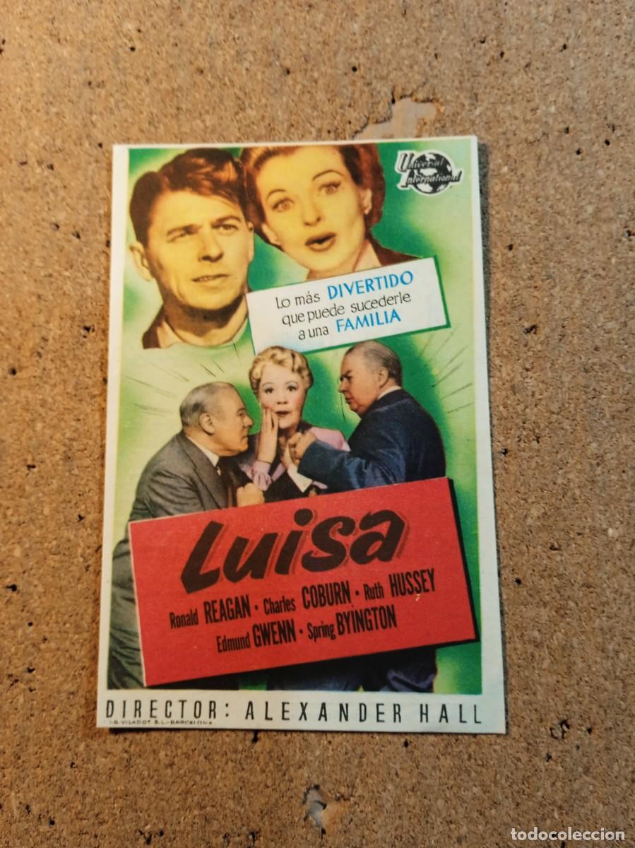 Folhetos de m&atilde;o de filmes antigos de cinema: FOLLETO DE MANO CON PUBLICIDAD LUISA