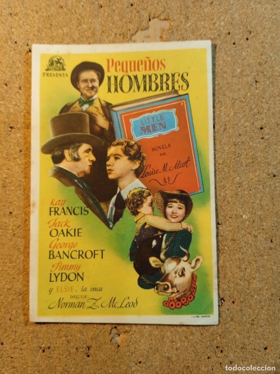 Folhetos de m&atilde;o de filmes antigos de cinema: FOLLETO DE MANO CON PUBLICIDAD PEQUE&Ntilde;OS HOMBRES