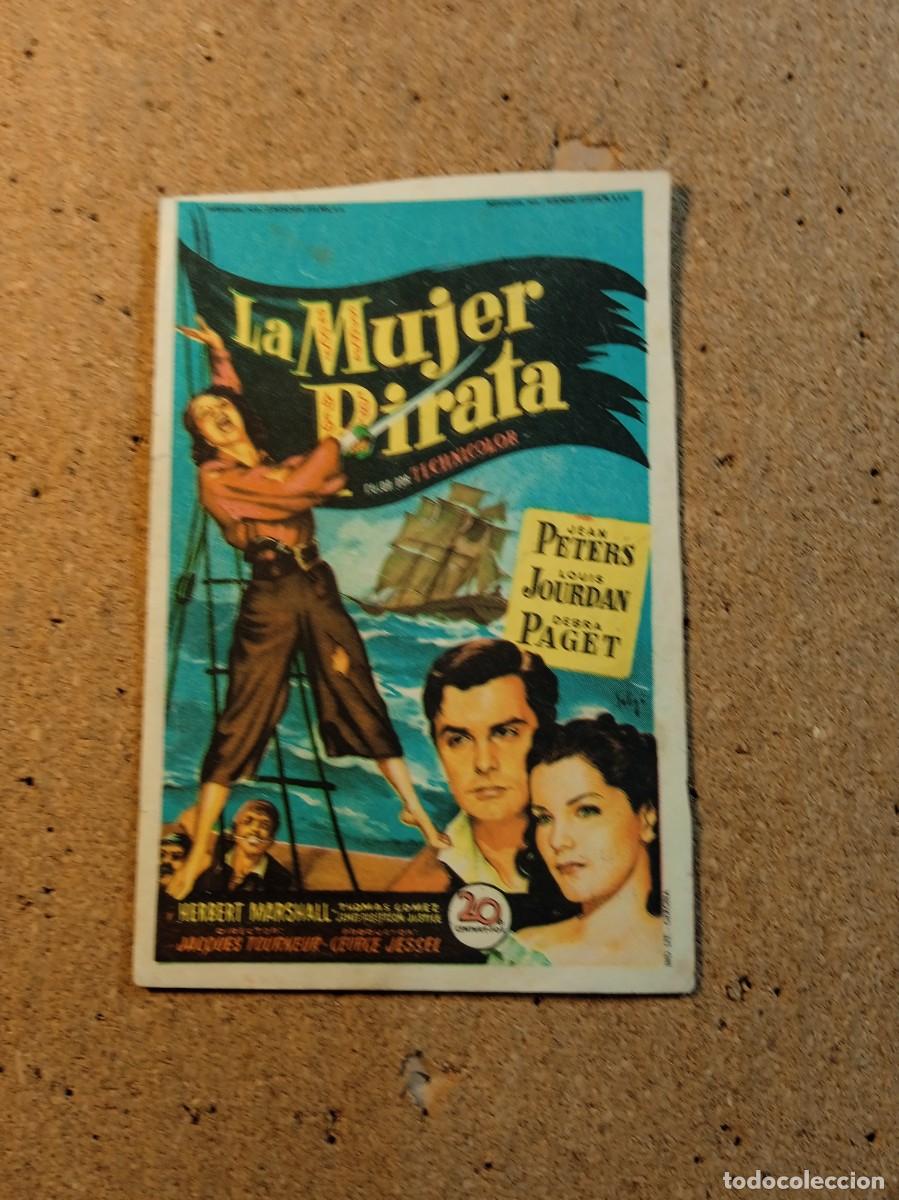  Flyers Publicitaires de films Anciens: FOLLETO DE MANO CON PUBLICIDAD LA MUJER PIRATA