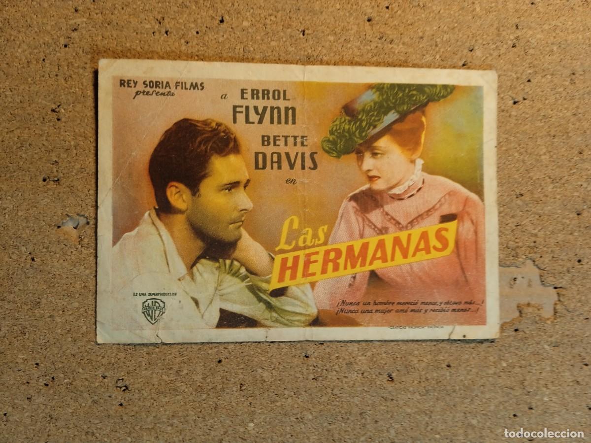 Folhetos de m&atilde;o de filmes antigos de cinema: FOLLETO DE MANO CON PUBLICIDAD LAS HERMANAS