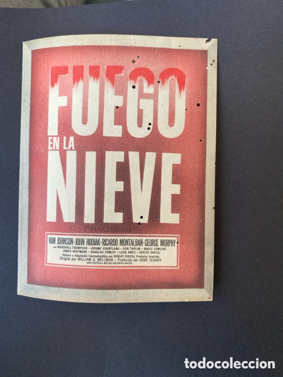Cine: Programa de cine Fuego en la nieve