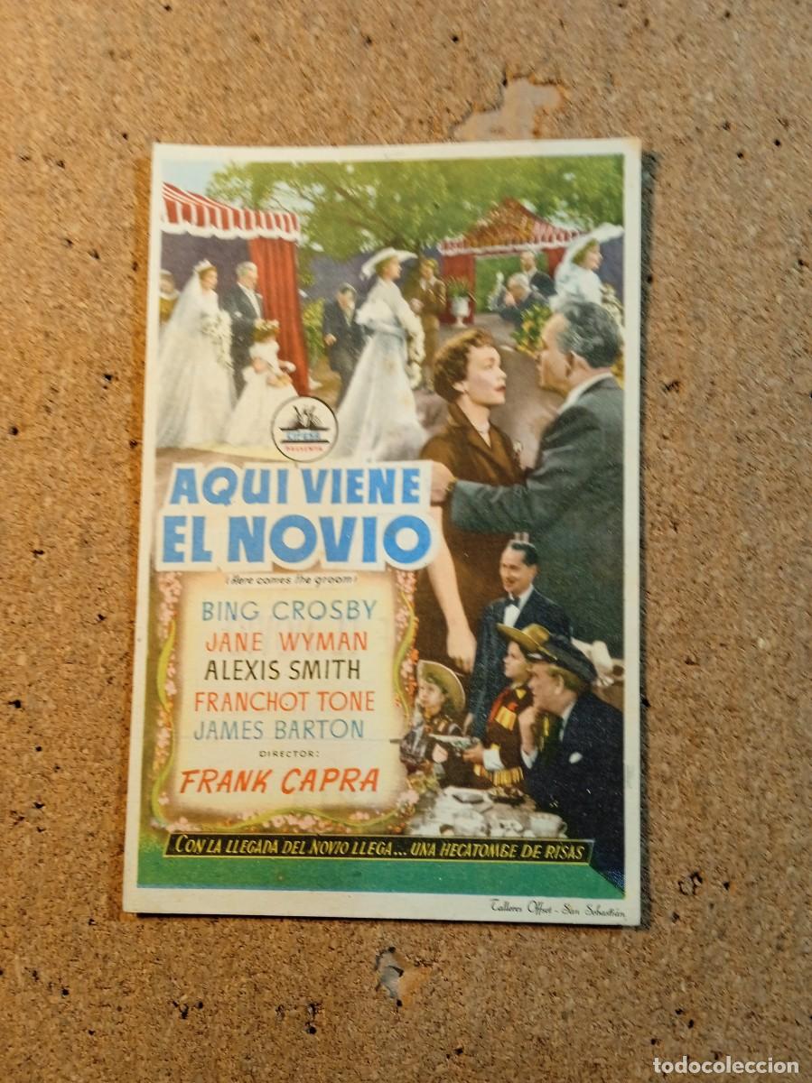 Kino: FOLLETO DE MANO CON PUBLICIDAD AQUI VIENE EL NOVIO