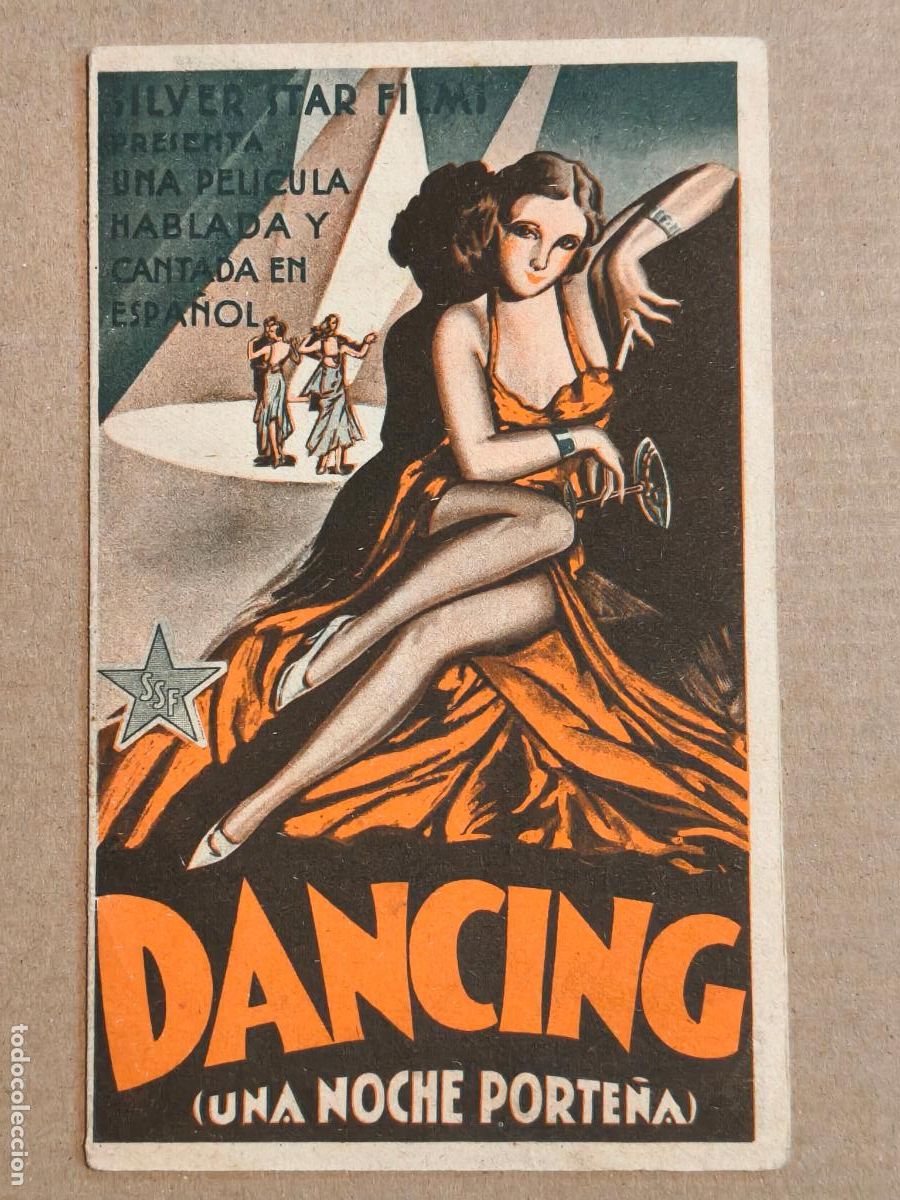 Kino: DANCING UNA NOCHE PORTE&Ntilde;A PROGRAMA DE CINE 1934