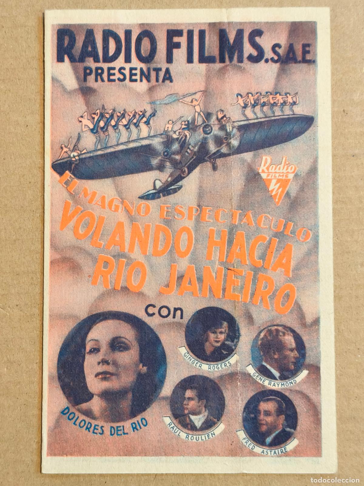 Kino: VOLANDO HACIA RIO DE JANEIROPROGRAMA DE CINE 1935