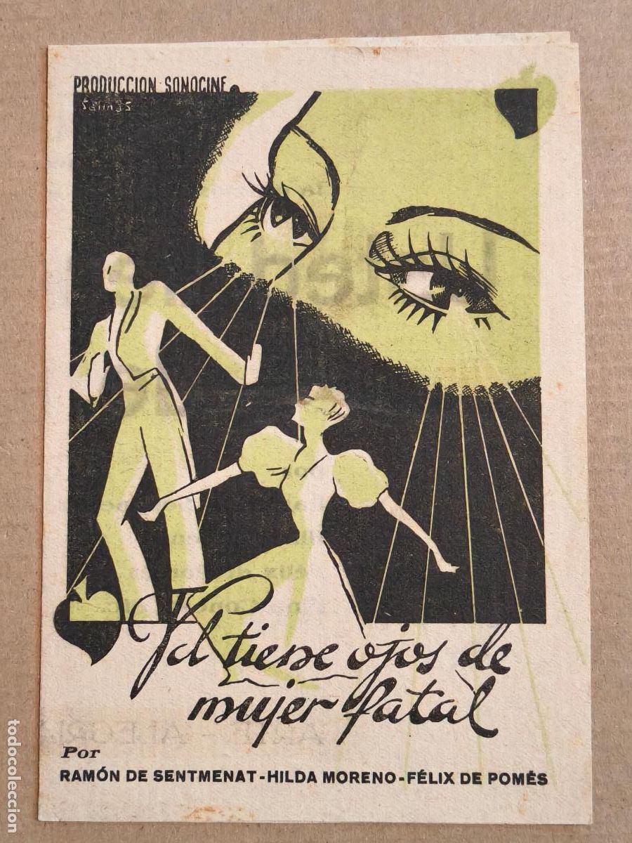 Kino: USTED TIENE OJOS DE MUJER FATAL PROGRAMA DE CINE BILBAO 1940