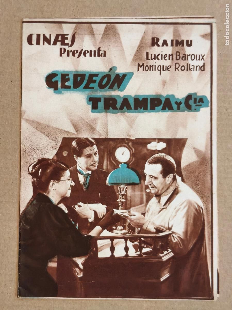 Cine: GEDEON TRAMPA Y CIA PROGRAMA DE CINE