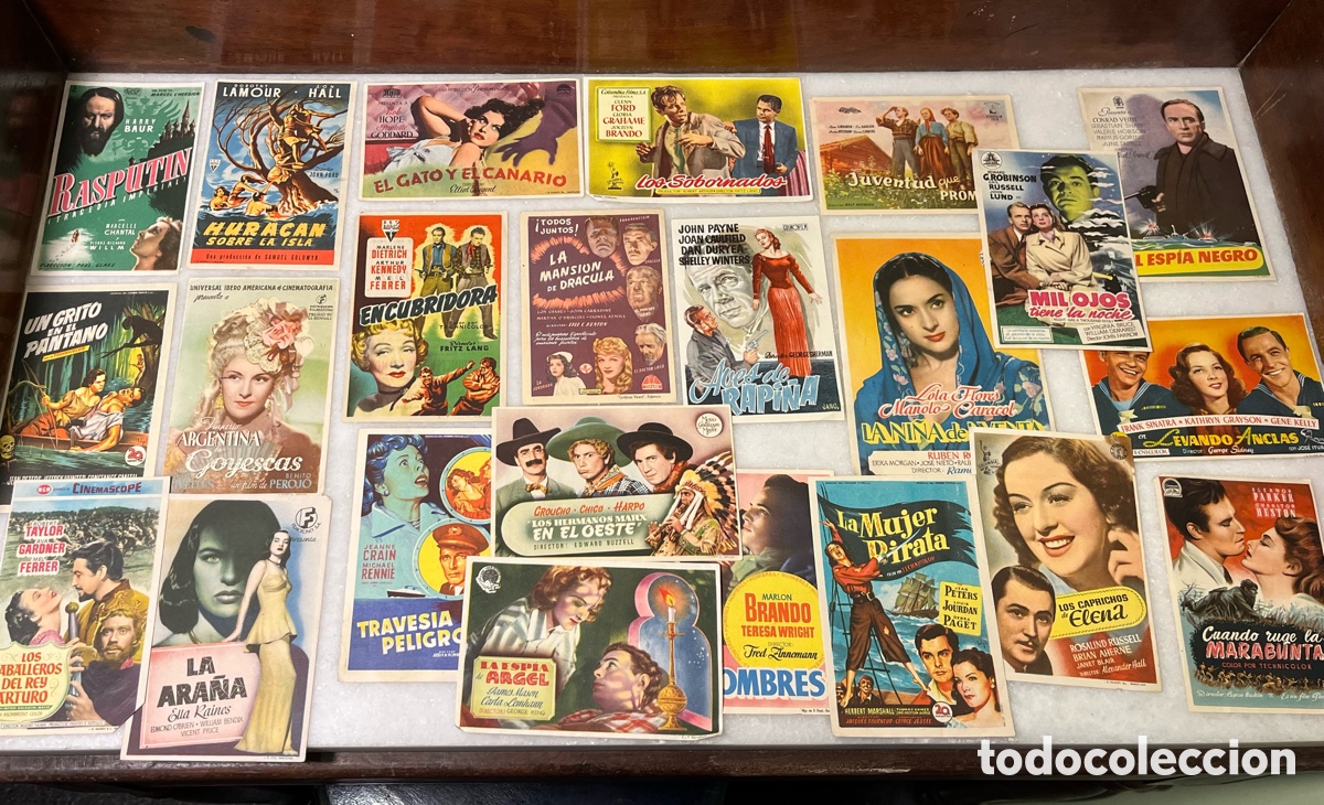 Cine: Lote 107 programas de mano de cine de los a&ntilde;os 40/50