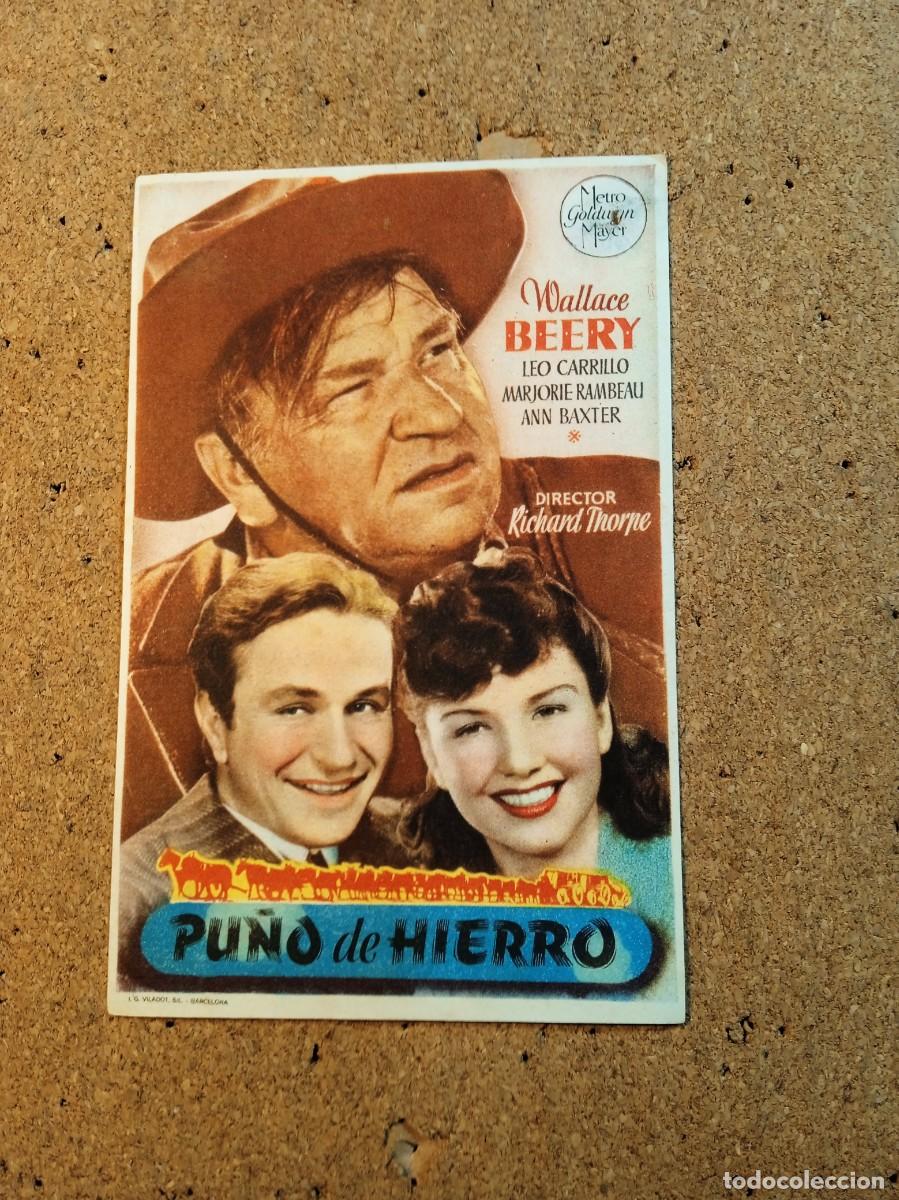 Flyers Publicitaires de films Anciens: FOLLETO DE MANO CON PUBLICIDAD PU&Ntilde;O DE HIERRO