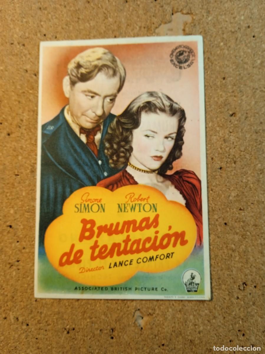 Cine: FOLLETO DE MANO CON PUBLICIDAD BRUMAS DE TENTACION