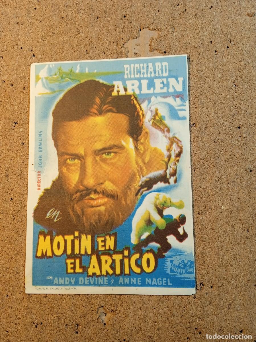 Kino: FOLLETO DE MANO CON PUBLICIDAD MOTIN EN EL ARTICO