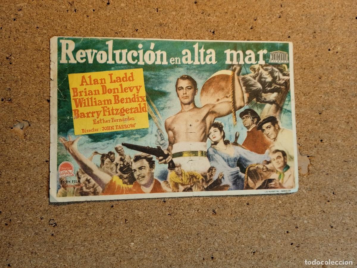 Kino: FOLLETO DE MANO CON PUBLICIDAD REVOLUCION EN ALTA MAR