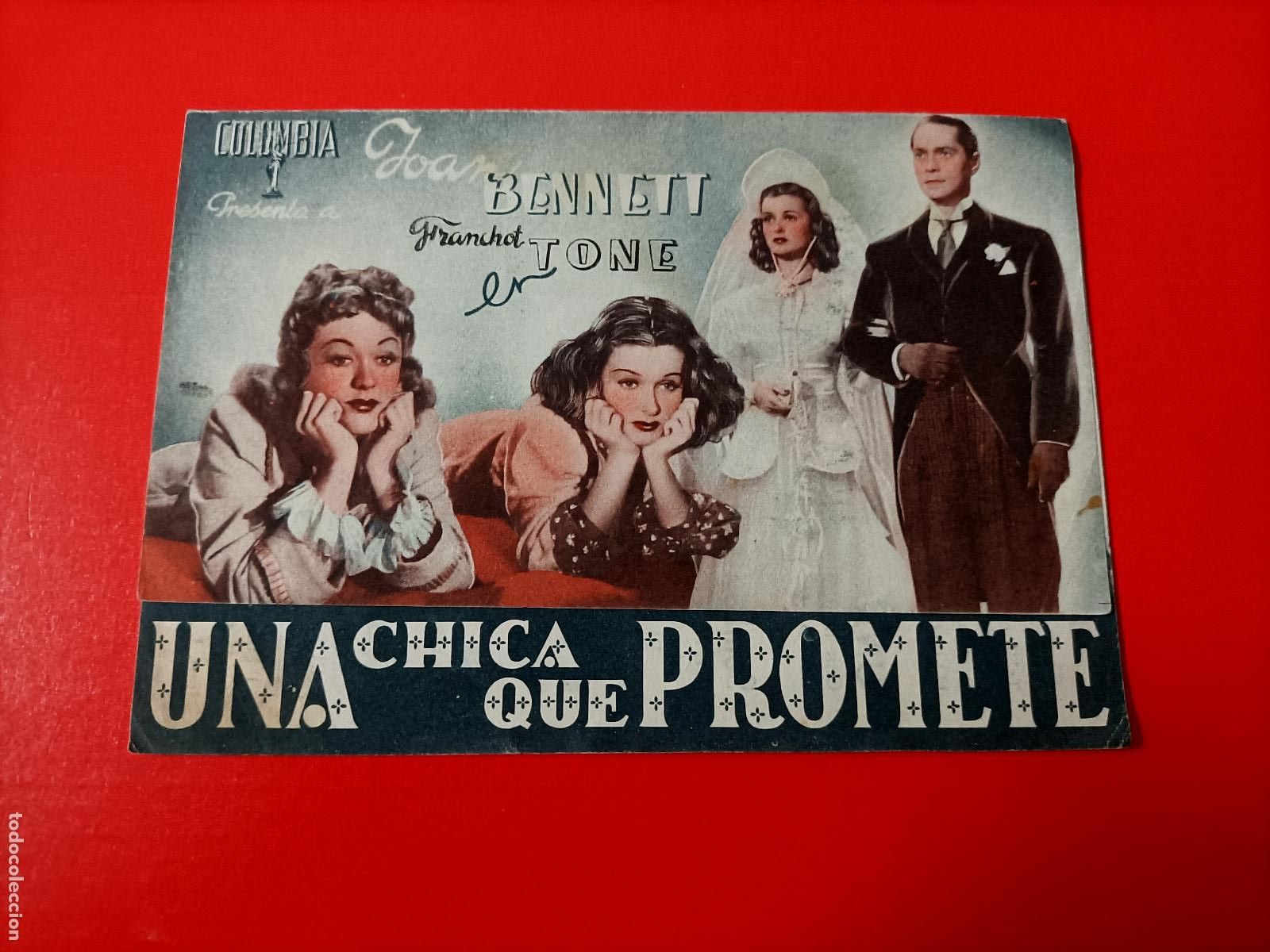 Cine: UNA CHICA QUE PROMETE. C/P. CINE PLUS ULTRA. JOAN BENNET, FRANCHOT TONE. ES DOBLE.