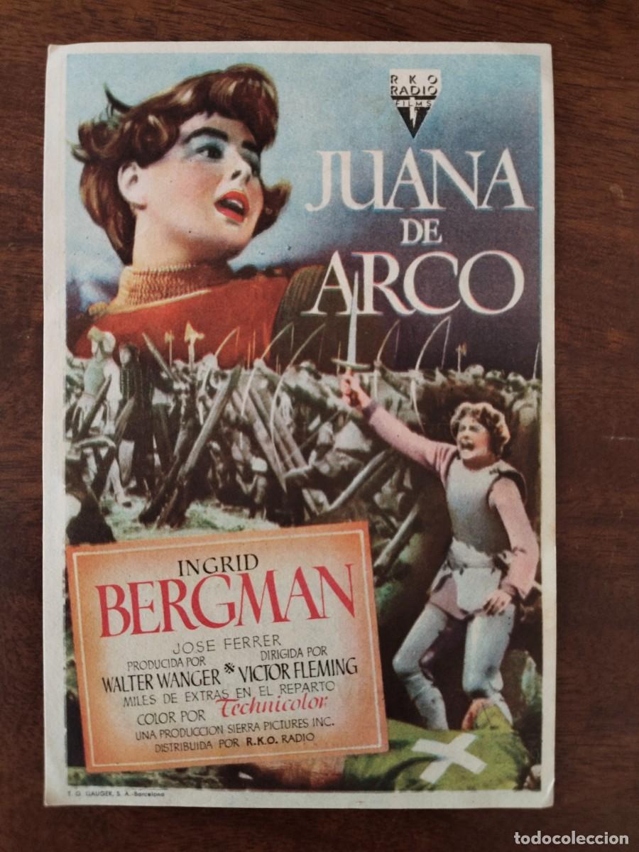  Foglietti di film di film antichi di cinema: Juana de Arco, Ingrid Bergman. Sal&oacute;n Anita, Jerez de los Caballeros.