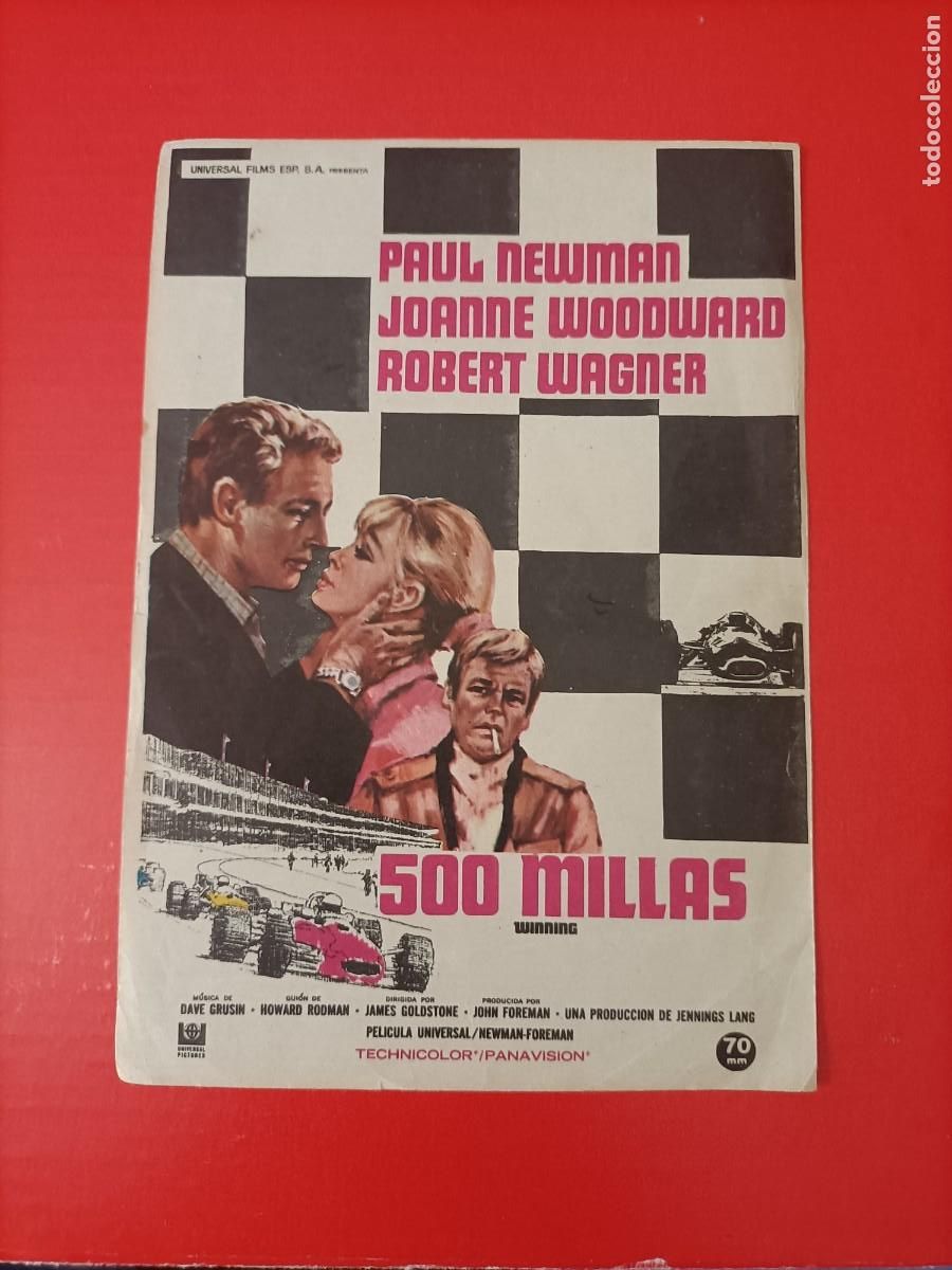 Cine: 500 MILLAS. PAUL NEWMAN, JOANNE WOODWARD, ROBERT WAGNER. S/P. EST&Aacute; NUEVO.