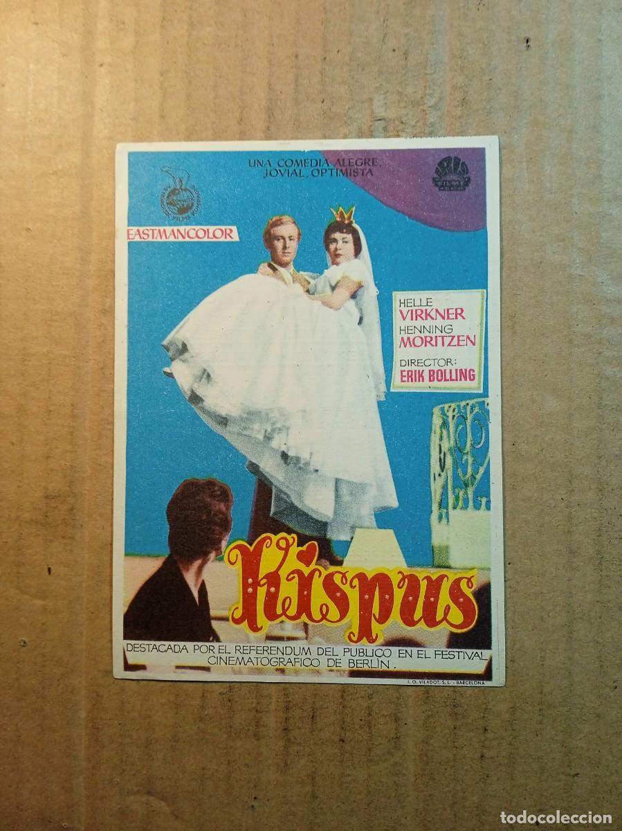 Kino: FOLLETO DE MANO CON PUBLICIDAD KISPUS