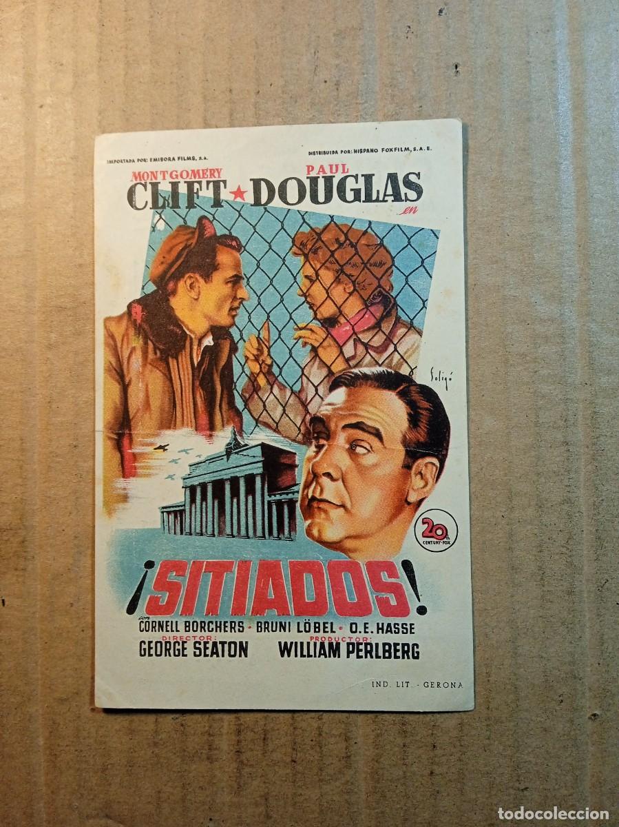 Cine: FOLLETO DE MANO CON PUBLICIDAD SITIADOS