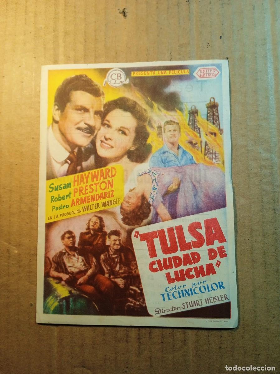 Kino: FOLLETO DE MANO CON PUBLICIDAD TULSA CIUDAD DE LUCHA