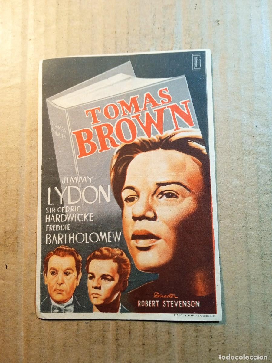  Flyers Publicitaires de films Anciens: FOLLETO DE MANO CON PUBLICIDAD TOMAS BROWN