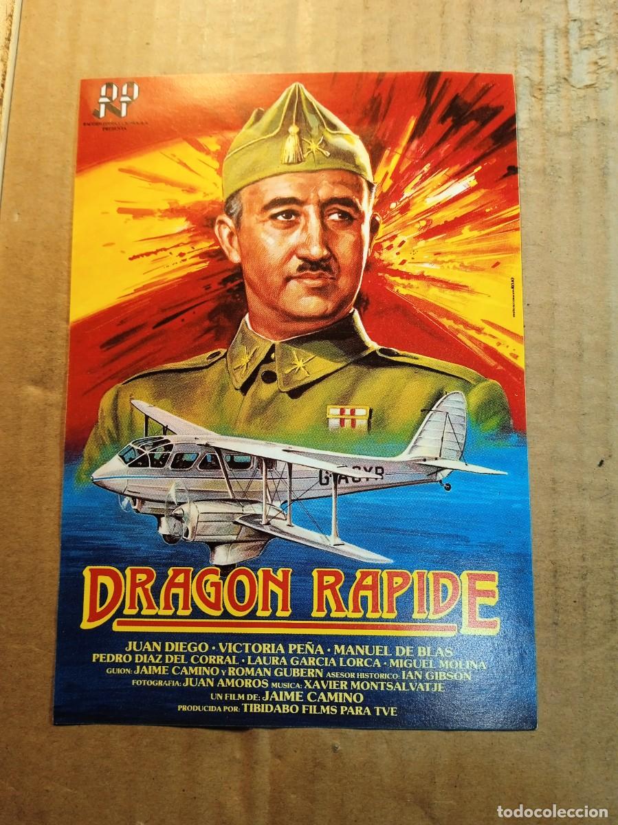 Kino: FOLLETO DE MANO CON PUBLICIDAD DRAGON RAPIDE