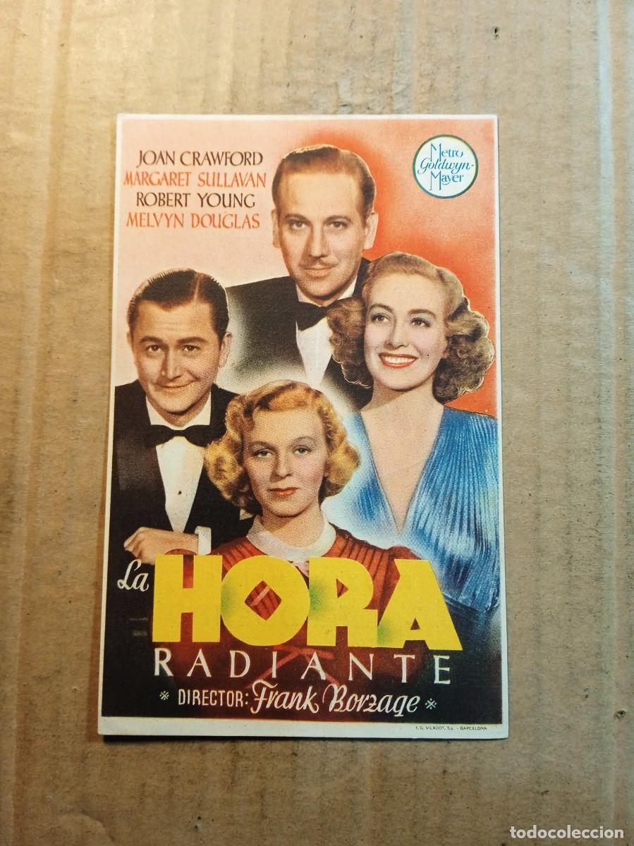 Cinema: FOLLETO DE MANO CON PUBLCIDAD LA HORA RADIANTE