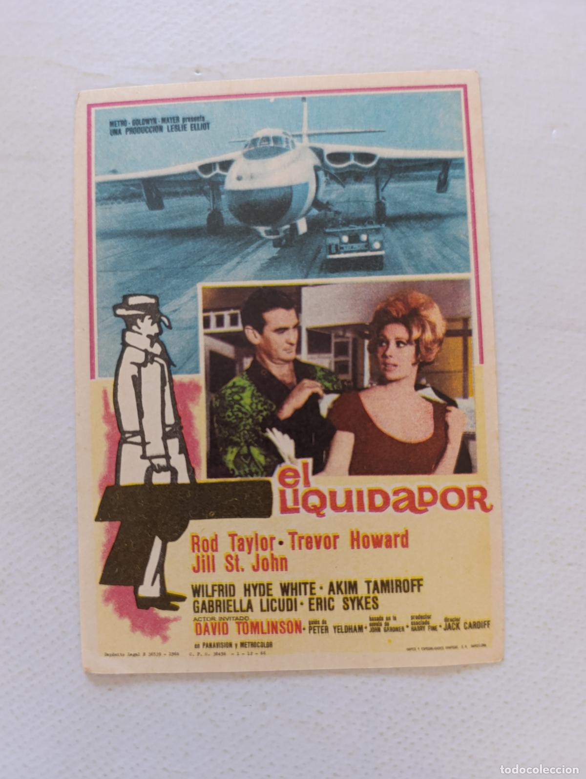 Cine: FOLLETO DE MANO - EL LIQUIDADOR - ROD TAYLOR - SIN PUBLICIDAD (148F)