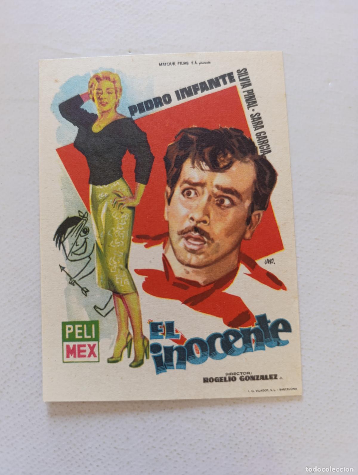 Cine: FOLLETO DE MANO - EL INOCENTE - PEDRO INFANTE - SIN PUBLICIDAD (148F)