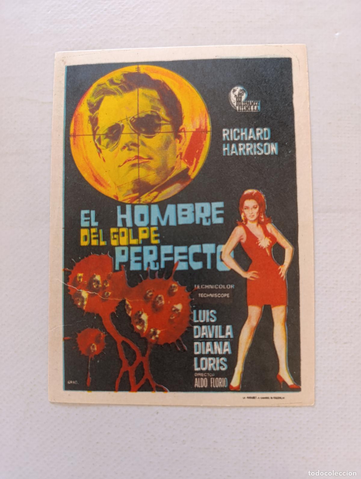 Cine: FOLLETO DE MANO - EL HOMBRE DEL GOLPE PERFECTO - RICHARD HARRISON - SIN PUBLICIDAD (148G)
