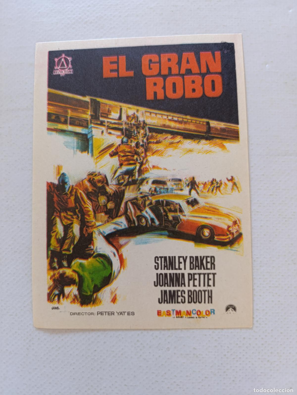 Cine: FOLLETO DE MANO - EL GRAN ROBO - STANLEY BAKER - SIN PUBLICIDAD (148G)