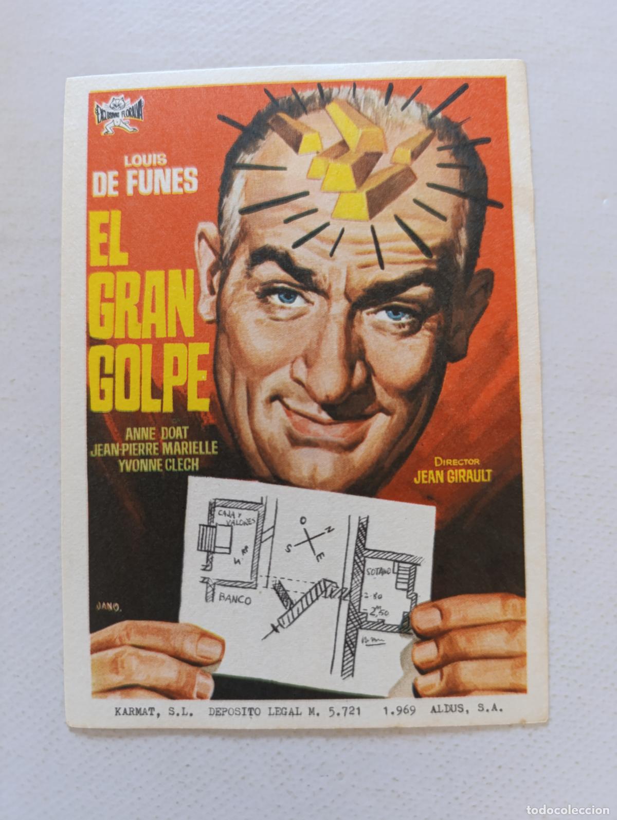Cine: FOLLETO DE MANO - EL GRAN GOLPE - LOUIS DE FUNES - SIN PUBLICIDAD (148G)
