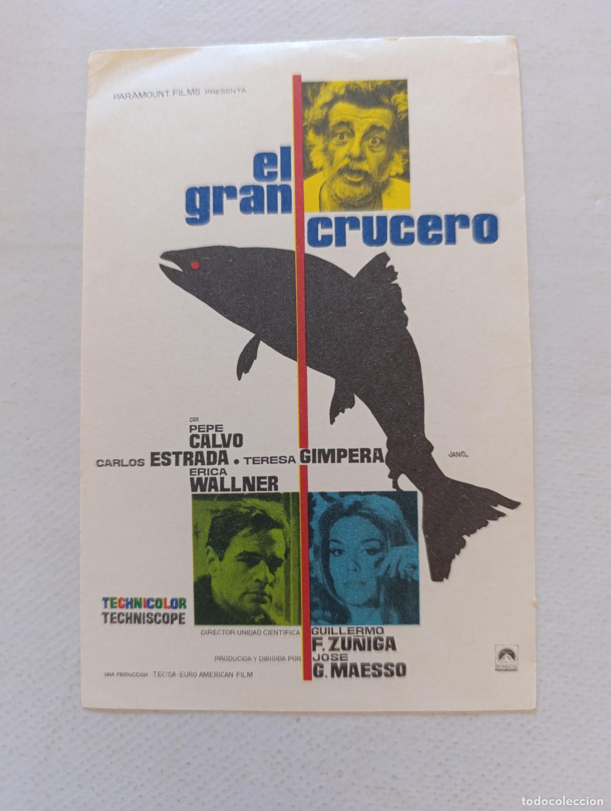 Cine: FOLLETO DE MANO - EL GRAN CRUCERO - SIN PUBLICIDAD (148G)
