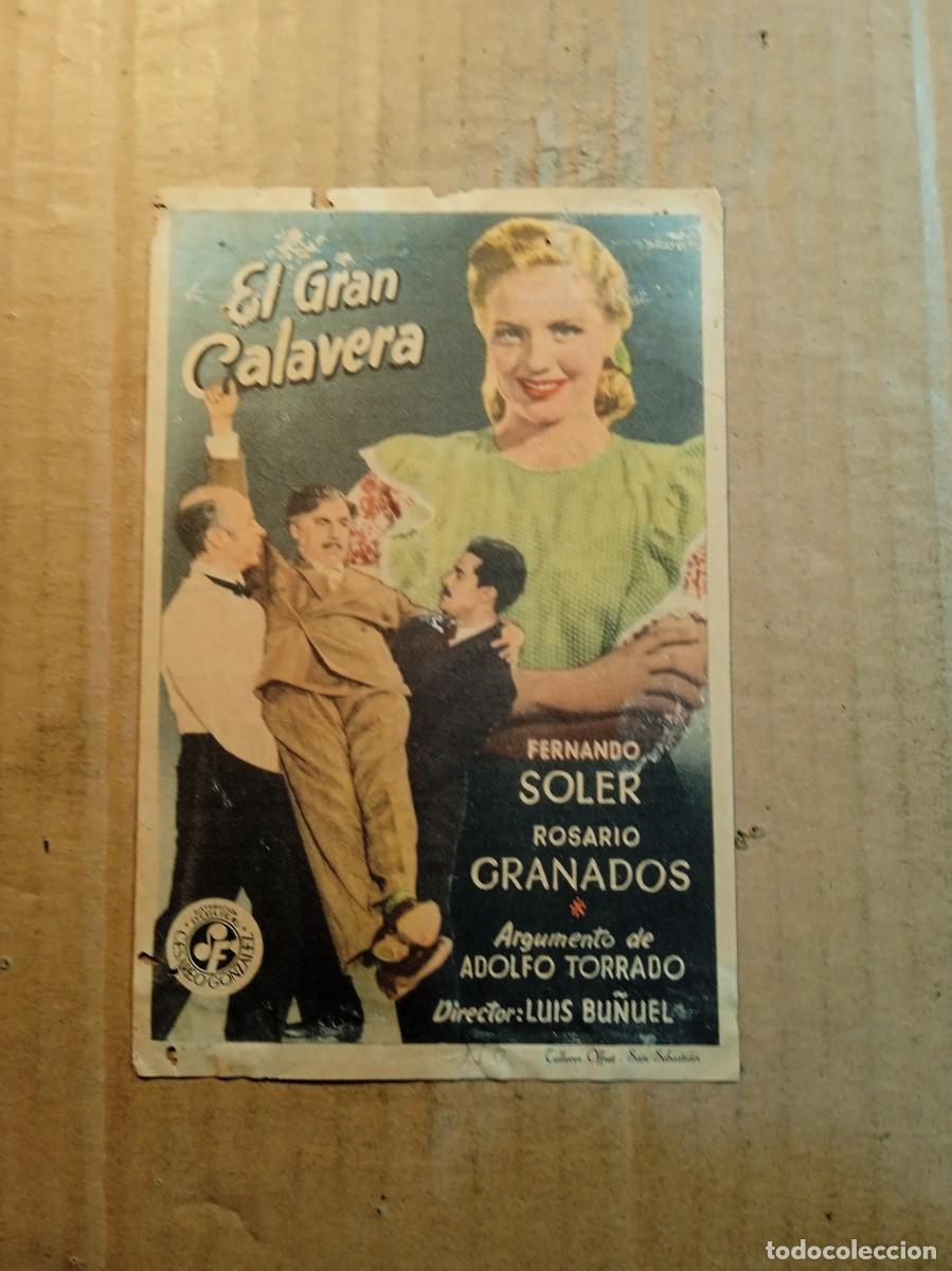 Kino: FOLLETO DE MANO CON PUBLICIDAD EL GRAN CALAVERA